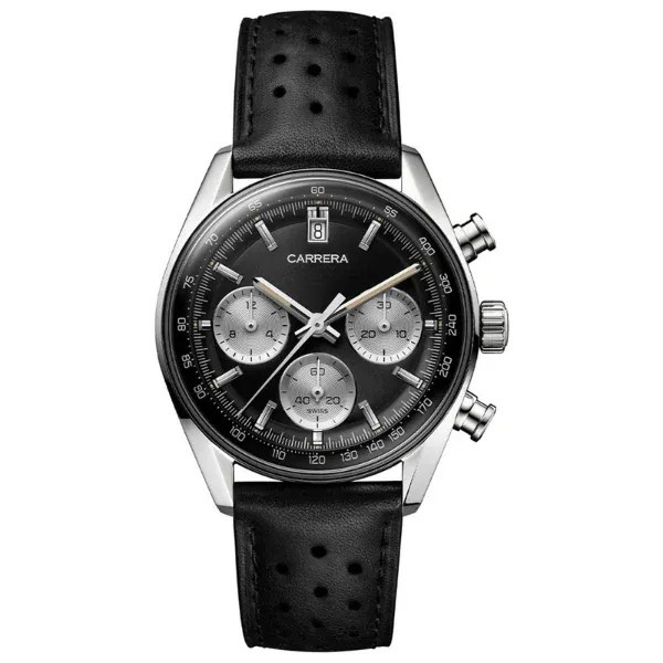 Carrera Chronograph Silver With Black Dial
